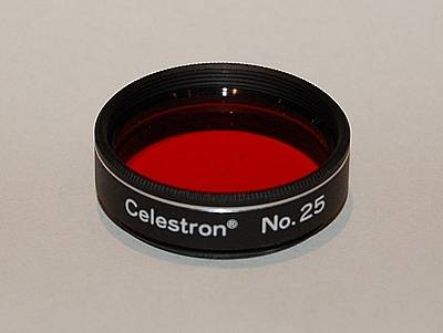 filtro per telescopio Rosso No. 25