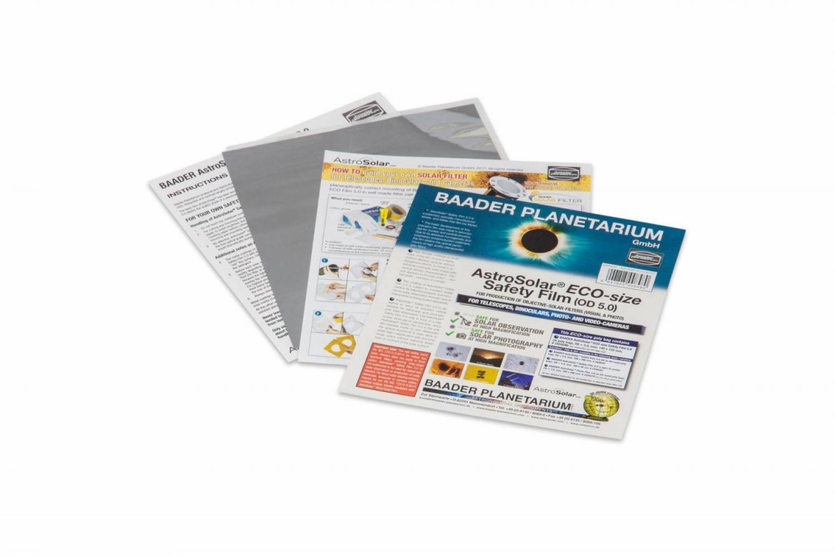 Foglio Astrosolar 140 x 155mm formato ECO Baader, densità