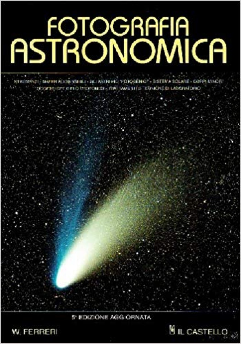 Questo libro dedicato all'astrofotografia è un manuale che offre consigli all'astrofilo dalle basi per capire come fare astrofotografia.
