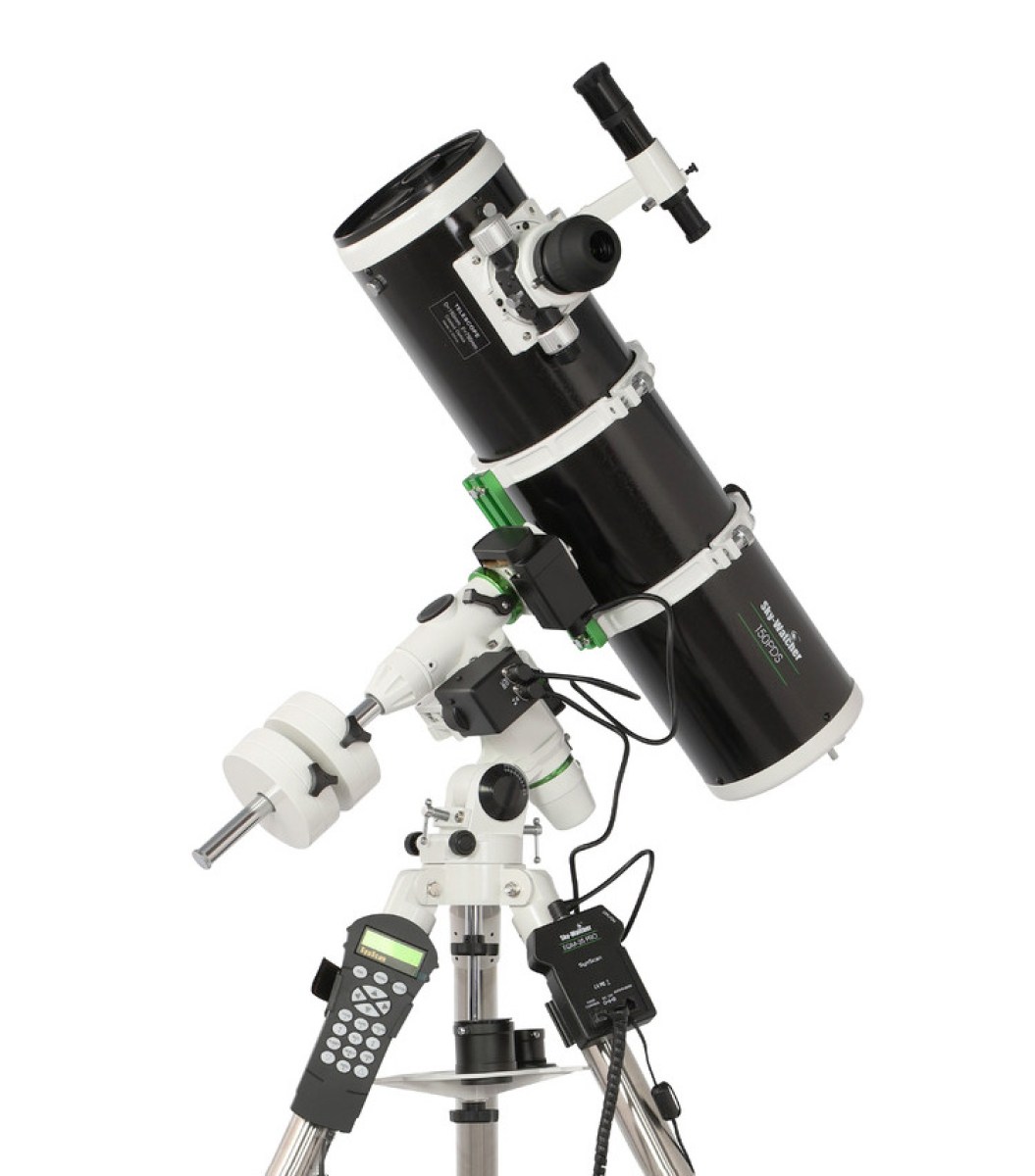 Telescopio per Astrofotografia: Skywatcher 150/750 EQM35 Synscan su solida montatura computerizzata, setup consigliato per iniziare bene con l'astrofotografia.