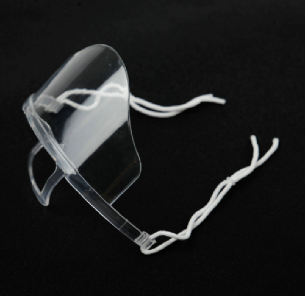 Mascherina di protezione in Plexiglass per protezione individuale per coprire vie respiratorie e viso adeguatamente.