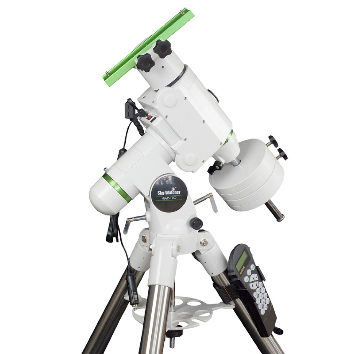 Montatura HEQ5 Skywatcher SynScan computerizzata con puntamento automatico, SynScan PRO con oltre 42.000 oggetti astronomici in memoria. Collegabile al PC. Capacità di Carico massimo 15kg. Spedizione Gratuita.