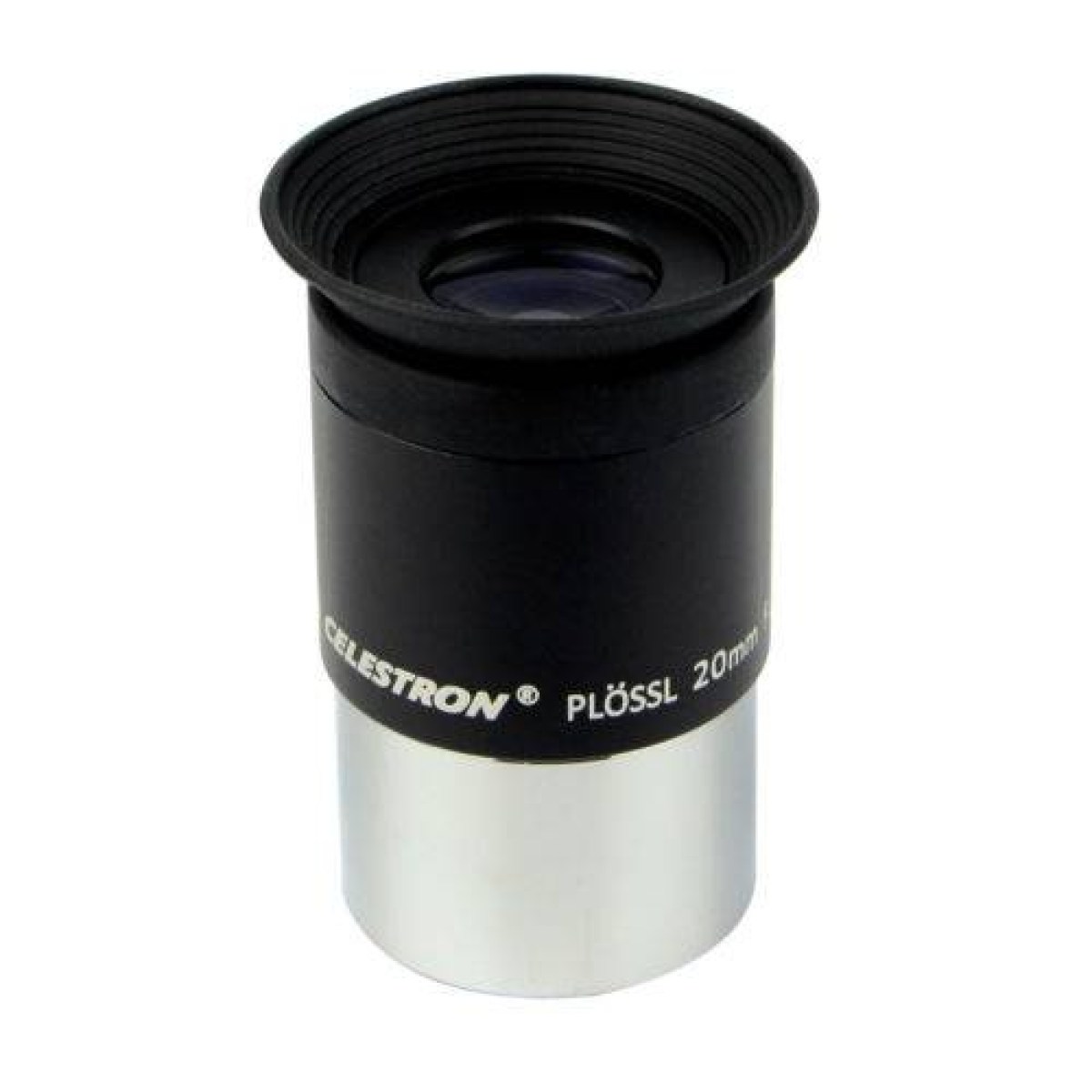 Oculare da 20mm serie plossl celestron a medi ingrandimenti idoneo per osservare galassie e nebulose e per ammirare i crateri lunari, le bande di giove e gli anelli di saturno.