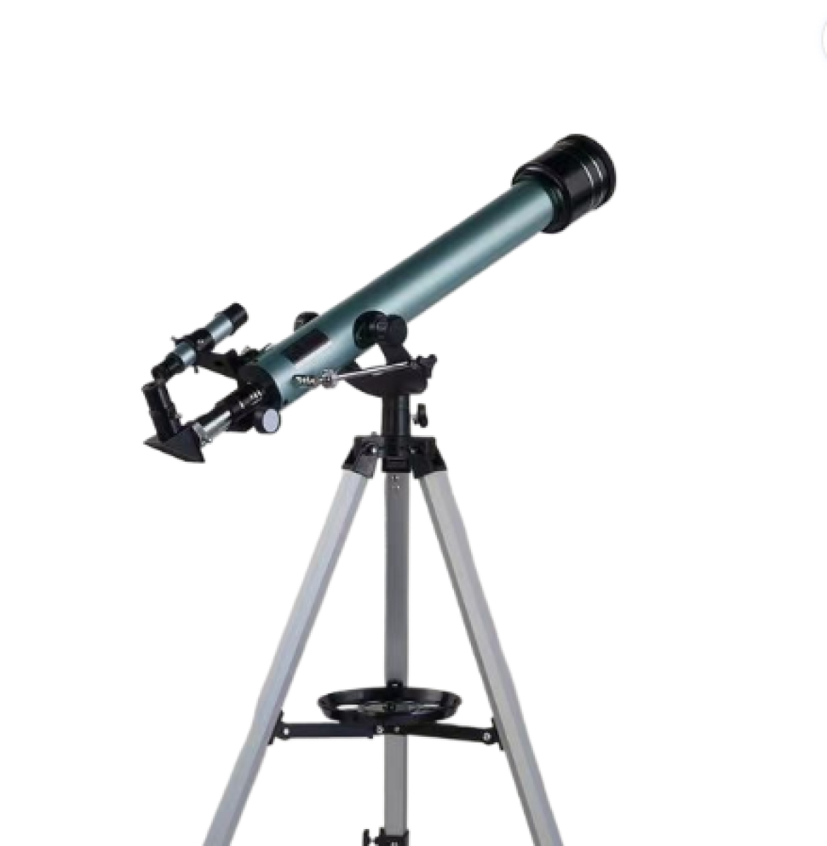 Telescopio Rifrattore Space 60 con accessori, oculari, lente di barlow e montatura altazimutale per un semplice funzionamento del telescopio. Consigliato per Bambini e principianti!