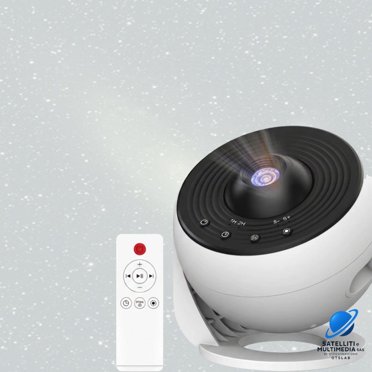 Porta il cielo stellato a casa tua con il Proiettore Planetario Deluxe 4K PRO: 13 Dischi inclusi, Telecomando per il controllo remoto incluso, lampada LED inclusa, alimentazione USB 5 V e materiali di qualità per un effetto atmosfera unico.